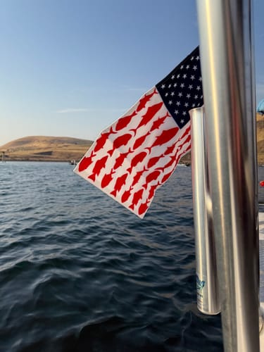 Customer photo review of Red, White & Fish Flag