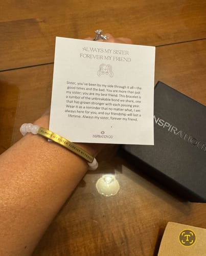 Customer photo review of ALWAYS MY SISTER FOREVER MY FRIEND