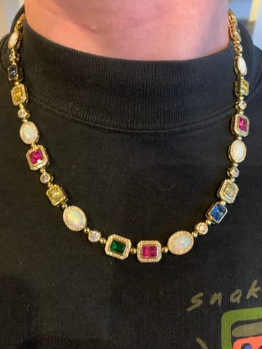 Customer photo review of Gemstone Chain (Gold)