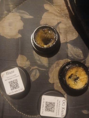 Customer photo review of OG Kush Live Resin Diamonds