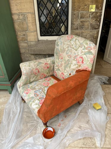 Customer photo review of Fabric Paint -- Orange