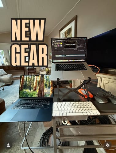 Customer photo review of Nexstand K2 Portable and Adjustable Laptop Stand