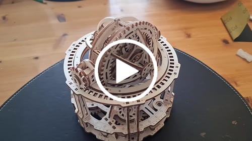 Customer video review of Spherical Tourbillon Chronograph 3D Wooden Puzzle