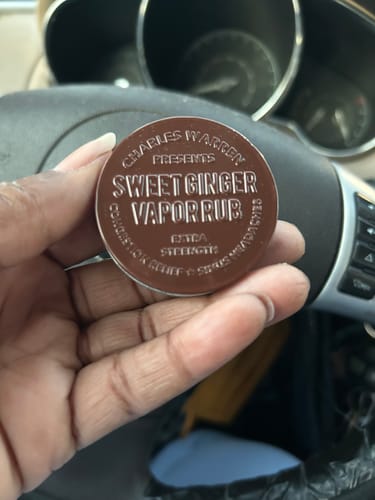 Customer photo review of Extra Strength Sweet Ginger Vapor Rub