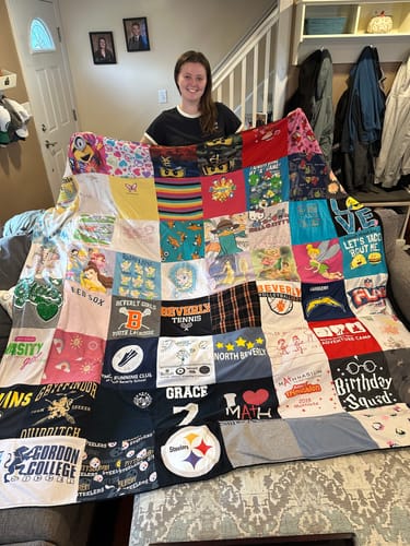 Customer photo review of T Shirt Quilt by Project Repat