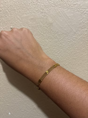 Customer photo review of Sabina Triple Layered Bracelet
