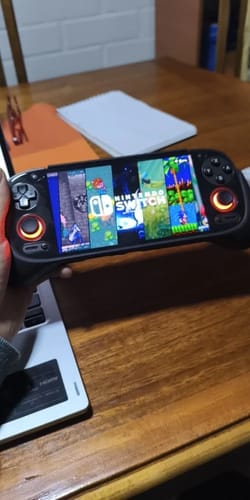 Reseña con foto de un cliente sobre Consola Retroid Pocket 5