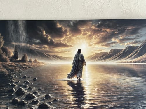 Customer photo review of Walking on Water - Faith Wall Art II