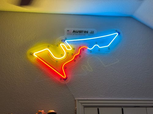 Customer photo review of Circuit Of America COTA Neon Race Track