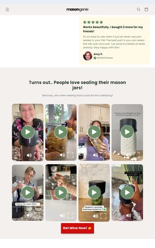 undefined review of Mason Genie® Vacuum Sealer Kit image 1 out of 1