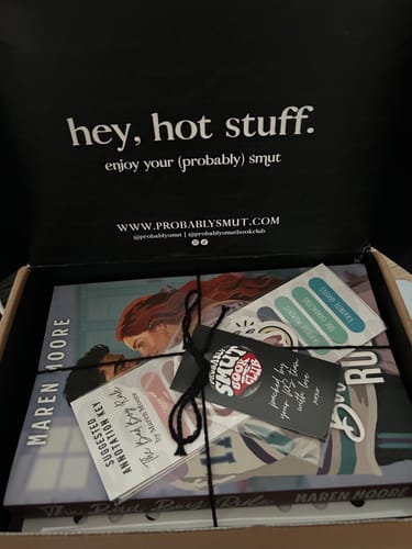 Customer photo review of smut slut book club subscription