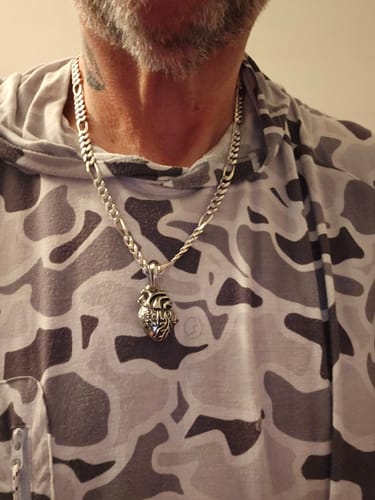 Customer photo review of The Anatomical Heart Pendant