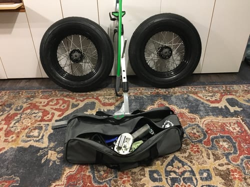 Customer photo review of Rabaconda Street Bike Tire Changer