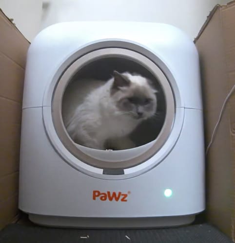 Customer photo review of AutoClean Pro Automatic Self Cleaning Cat Litter Box