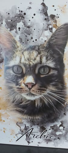 undefined review of Your Pet as Watercolor Portrait image 1 out of 2