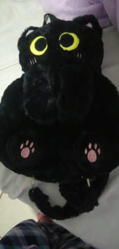 Customer photo review of Kawaii Cat Backpack and Cross Body Bags