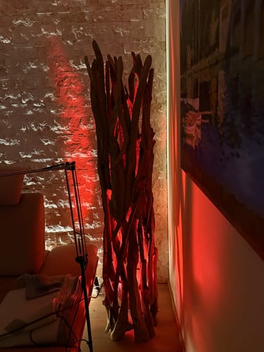 Customer photo review of Design Teak Wurzelholz Stehlampe ACE