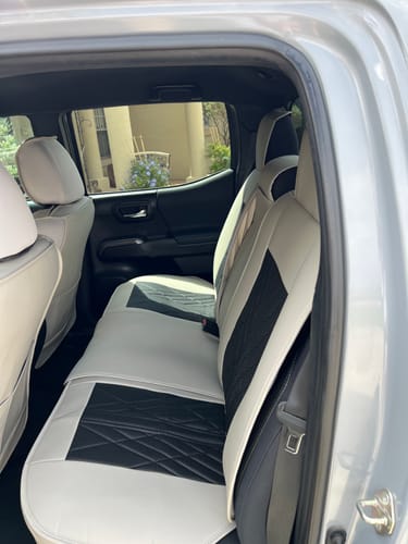 Customer photo review of Gray & Black Ultra Car Seat Covers