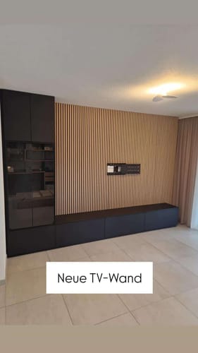 Customer photo review of Akustikpaneele Natürliche Eiche | 240 cm x 60 cm | Dreiseitiges Echtholzfurnier