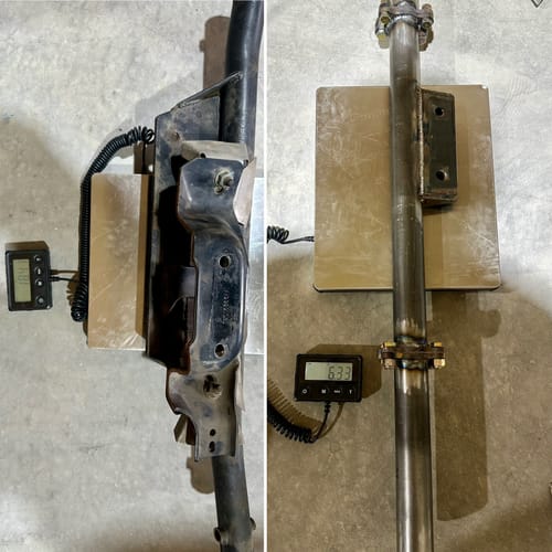 Customer photo review of 4 Bolt Transmission Crossmember Flange Kit