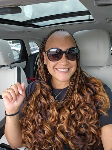Customer photo review of Freetress Braid - 3X FRENCH CURL 22"