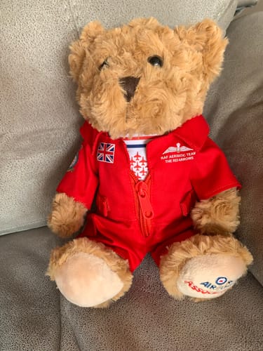 Customer photo review of Red Arrows 9in Bear in Suit