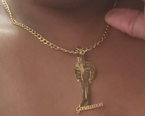 Marie S. review of Custom Photo Engraved Pendant Necklace image 1 out of 1