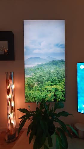 Customer photo review of Canvalight® Leuchtbild | Der Dschungel | Hochformat