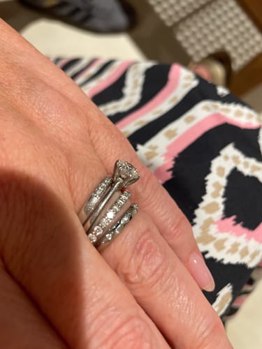 Customer photo review of Sorrento Stone Ring - Silver