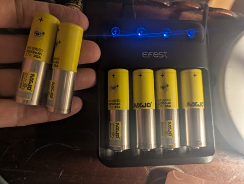 Customer photo review of MXJO 18650 3000mAh 20A Battery