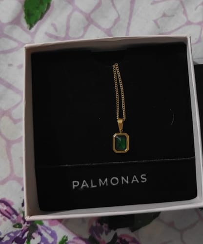 Customer photo review of Classic Emerald Necklace