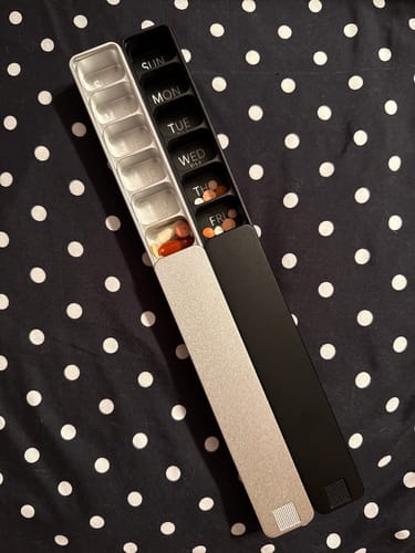 Customer photo review of Weekly AM-PM Pill Case 2.0