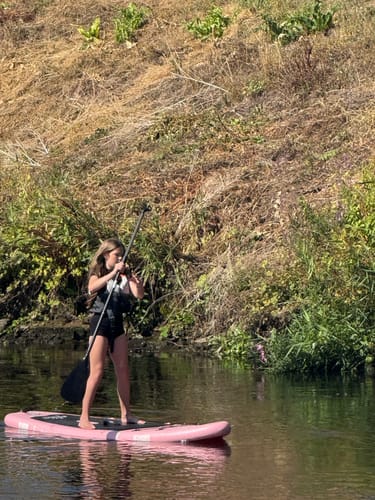 Customer photo review of KIDS PINK POWER PADDLE BOARD FULL KIT