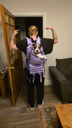 Customer photo review of Mochila Táctica 25L All In Lavanda