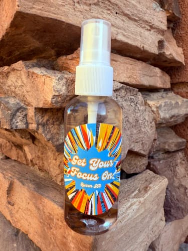 Customer photo review of Get Your Focus On ADHD Mist - On The Go! infused with Tigers eye, Therapeutic Essential Oils, Moon Water & Reiki blessed