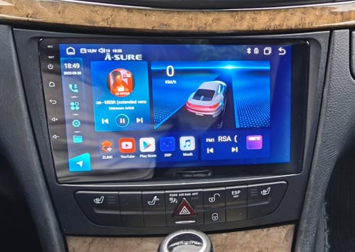 Customer photo review of 4G LTE CarPlay 8-Kern Android 13 Autoradio 4+64GB für Mercedes-BENZ E/CLS W211 C219 GPS WIFI BT ChatGPT DSP