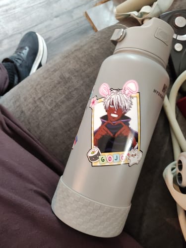 Customer photo review of Husbando sticker sheet