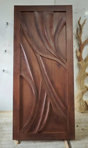 Customer photo review of Artistic Carved Door Design For Hallway And Entrance