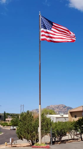 Customer photo review of Flag Retainer Rings For Commercial Flagpoles - For 10in Butt Diameter Flagpoles