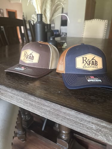 Customer photo review of Premium Custom Leather Patch Hats (Wholesale)