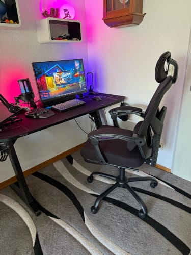 Customer photo review of JHK™ Ergonomic Reclining Mesh Office Chair – High Back Swivel with Lumbar Support & Pillow