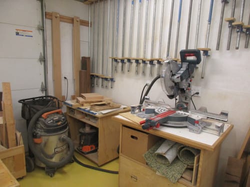 Customer photo review of Bosch Axial Glide Miter Saw Dust Chute (Gen II)