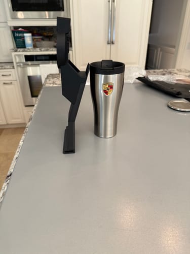Customer photo review of The Flip Porsche 992 Cup Holder