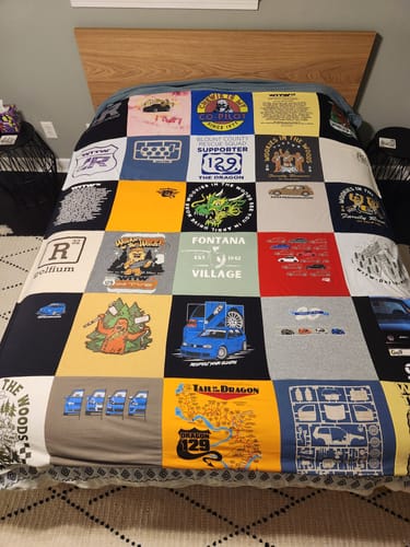 Customer photo review of Premium T Shirt Quilt