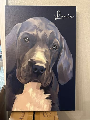 Customer photo review of Pet Art Canvas Wrap