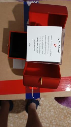 Customer photo review of 🌹Set Eterna Rosa Deluxe™ collar + Dedicatoria + Pulsera GRATIS de Regalo solo hoy sábado.