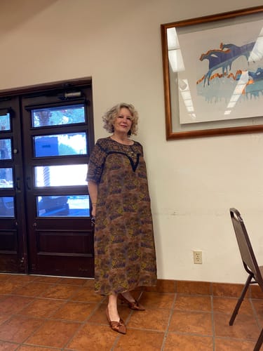 Myra S. review of Lace Patchwork Floral Vintage Women Retro Maxi Dress image 1 out of 1