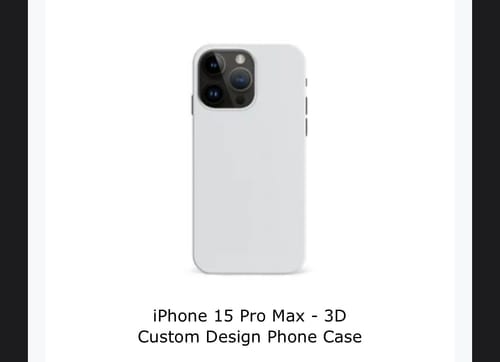 Customer photo review of iPhone 15 Pro Max - 3D Custom Design Phone Case