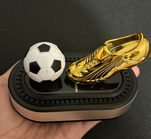 Customer photo review of Solar Powered Football-Themed Car Air Freshener
