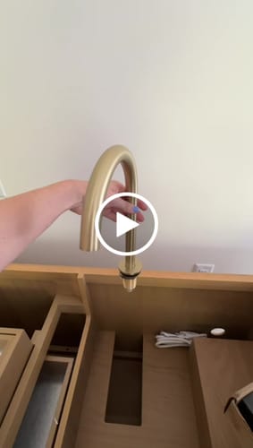 Customer video review of Dohm Bathroom Sink Faucet Deck Mounted Three-hole Two-handles